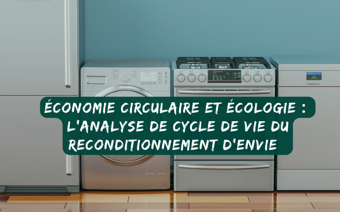 Visuel illustrant des équipements électroménagers, catégories d'équipements liés à l'Analyse de Cycle de Vie